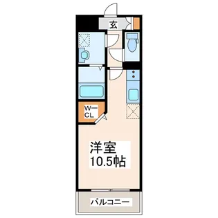 SQUARE新町【4階】の間取り