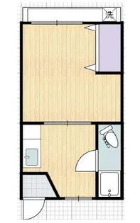 フラワーコーポ【2階】の間取り