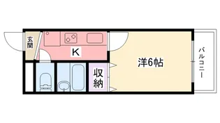 兵庫県西宮市鳴尾町1【マンション】の間取り