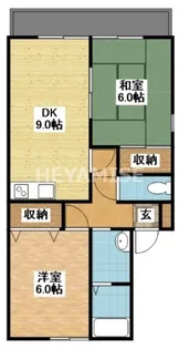 セジュールマリモII【1階】の間取り