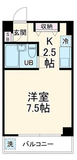 プリベール新城【4階】の間取り