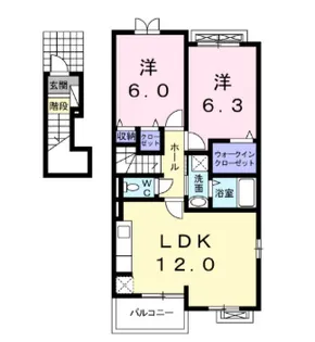 スピカII【2階】の間取り