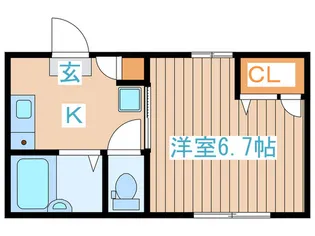 メゾン後藤【1階】の間取り