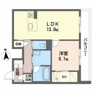 プレミアス【1階】の間取り