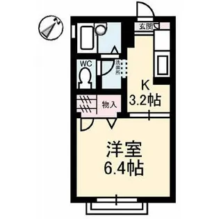 メゾン亜里奈II【2階】の間取り