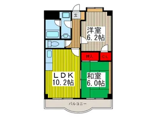 マンション五湯【5階】の間取り