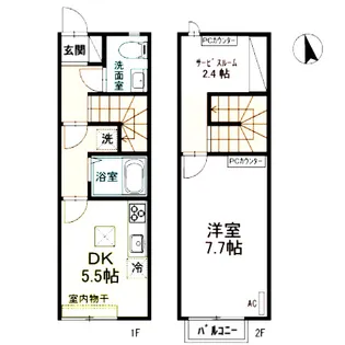 サージAの間取り