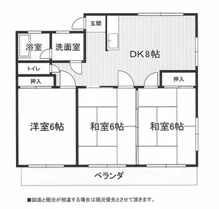 岡田コーポ【3階】の間取り