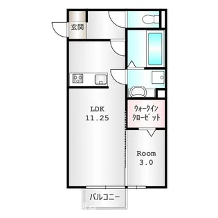群馬県前橋市鳥羽町【アパート】の間取り