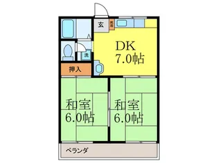 メゾン村井B【2階】の間取り