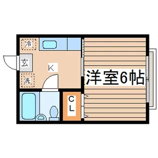 STUDIO長町【2階】の間取り