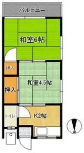 小松荘【2階】の間取り