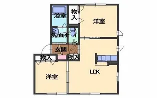 兵庫県朝来市山東町楽音寺【アパート】の間取り