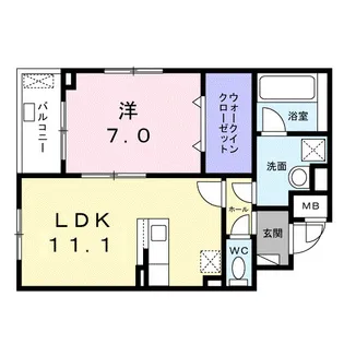 メイガーデン【2階】の間取り