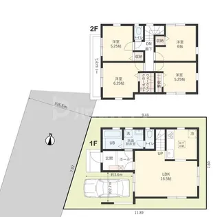 千葉県船橋市薬円台3【一戸建】の間取り