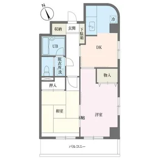 ジュネパレス松戸第94【4階】の間取り