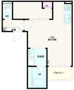 1LDKの間取り画像