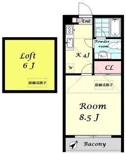 サンヴィアーレNAKAI【2階】の間取り