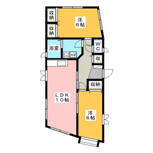 クレール湘南A棟【1階】の間取り