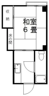 笹川荘【1階】の間取り