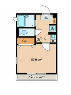 パナック山王【1階】の間取り