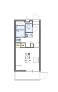 レオパレスエスペランサII【2階】の間取り