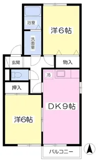 エクレール城南【2階】の間取り