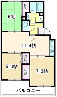 埼玉県新座市野火止7【マンション】の間取り