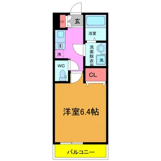 MELDIA新検見川【2階】の間取り