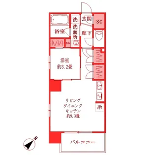 ステラコート川崎【5階】の間取り