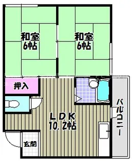 ハイツユート【3階】の間取り