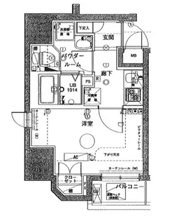 ベルグレードOM【4階】の間取り