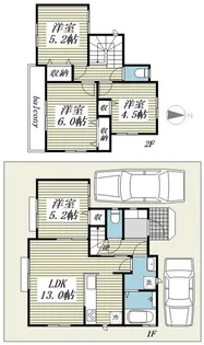 埼玉県川越市大字的場【一戸建】の間取り