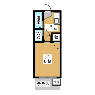 千裕ハイツ【1階】の間取り