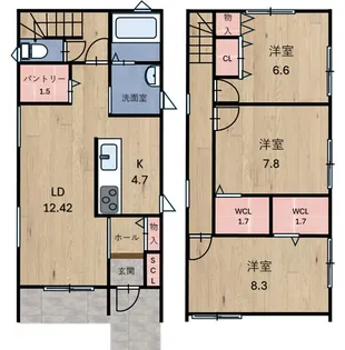 和歌山県和歌山市吹屋町3【一戸建】の間取り