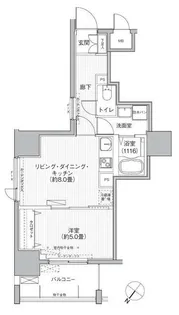 グランデュール富士【5階】の間取り
