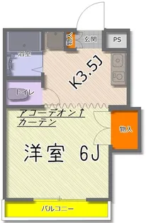 グリーンヒル多摩【1階】の間取り