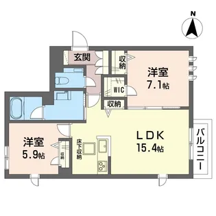 ステラ南斗【1階】の間取り