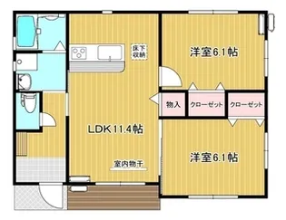 山形県東根市本丸南1【一戸建】の間取り