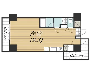 千葉県千葉市中央区本千葉町【マンション】の間取り