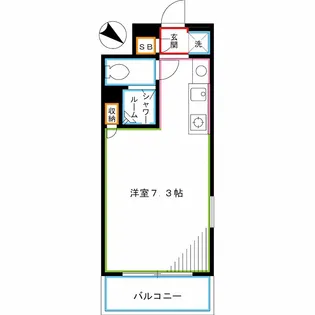 東京都中野区中央4【マンション】の間取り