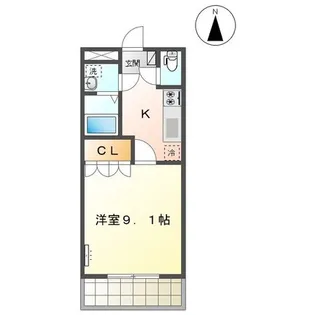 熊本県熊本市南区富合町南田尻【アパート】の間取り