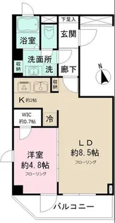リテラス九段南【11階】の間取り