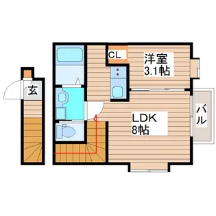 Libra Cout根岸町【2階】の間取り