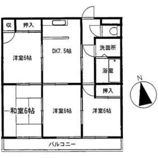 埼玉県川口市芝中田1【マンション】の間取り