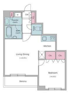 レジディア新川【6階】の間取り
