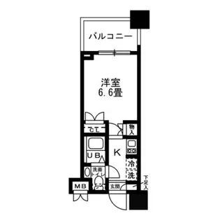 レジディア錦糸町【6階】の間取り