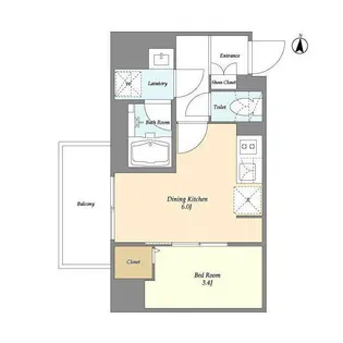 東京都江東区森下4【マンション】の間取り