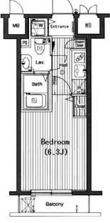 東京都港区高輪2【マンション】の間取り