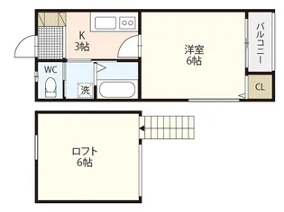 ボヌール祇園【2階】の間取り